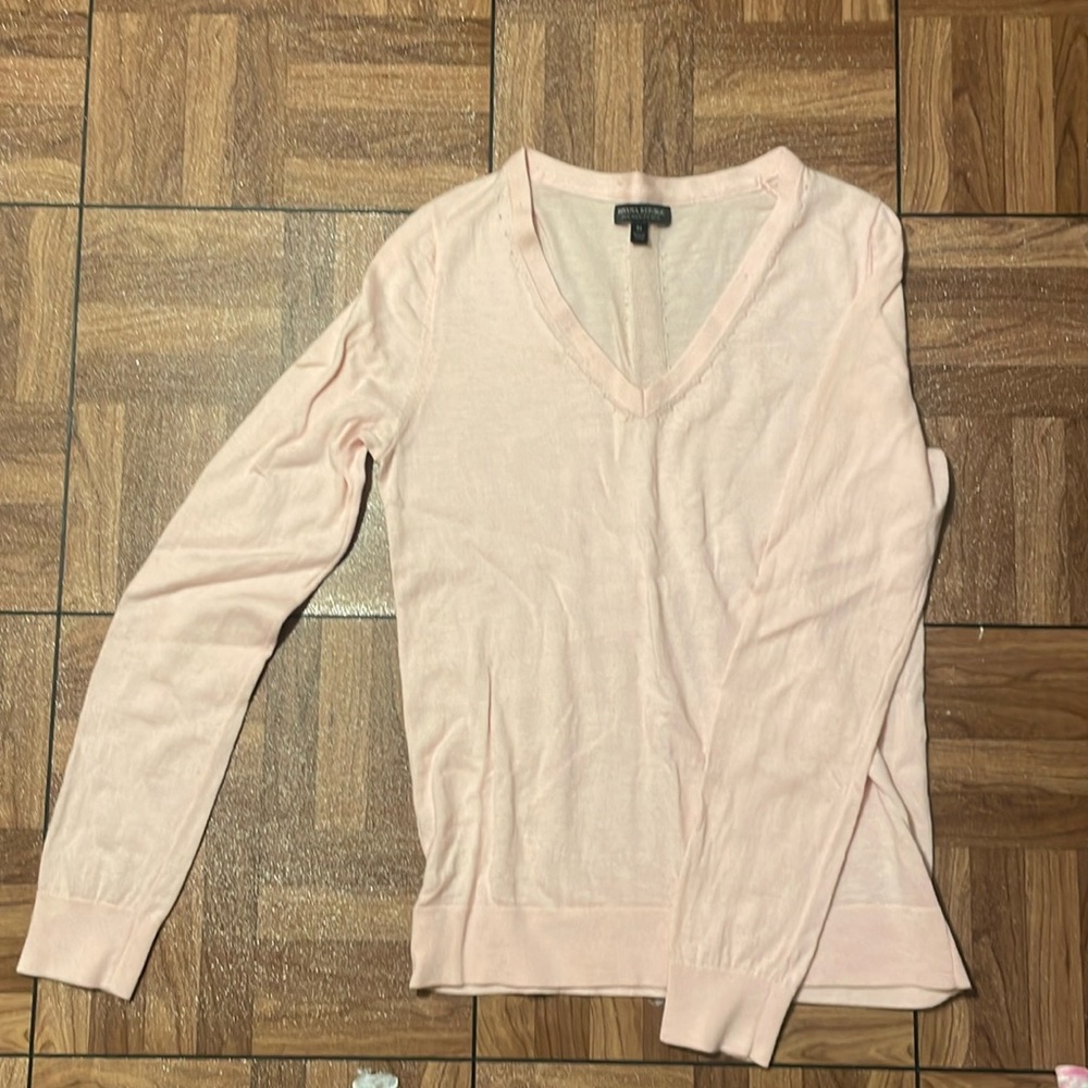 Banana Republic Pink Merino Wool Sweater - Stain